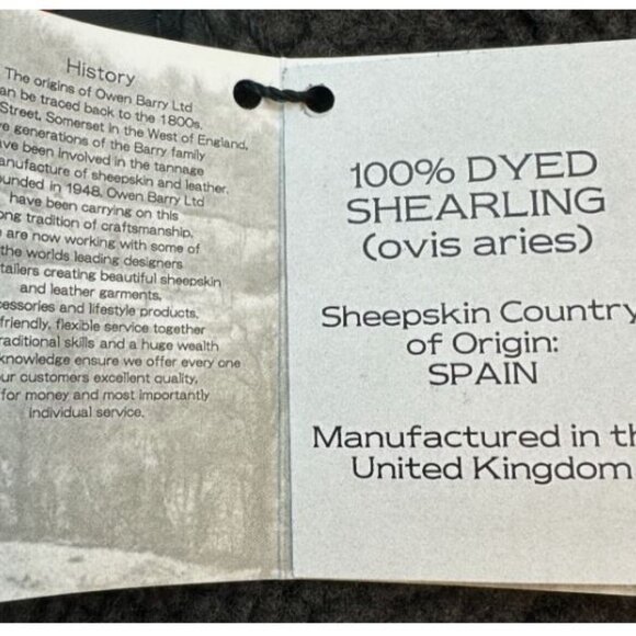 Chas Mackenzie Women's Shearling Coat Made in England Sheepskin Jacket Size L - Picture 5 of 16